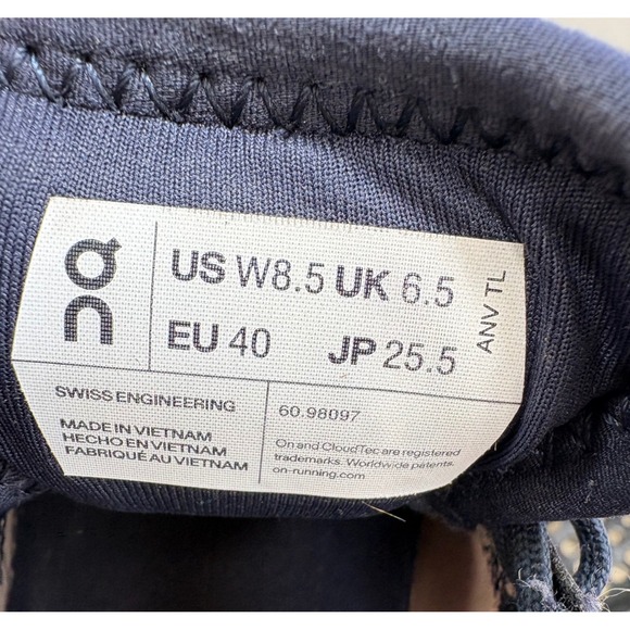 ON Cloudswift Running Shoes Women's US W8.5 UK 6.5 EU 40 Navy Purple - Picture 7 of 10